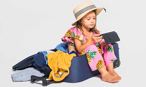 consejos para viajar con niños como organizar maletas